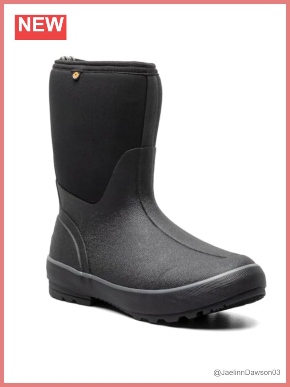 BOGS Women's Classic II Mid Waterproof Insulated Pull-On Snow Boots Mid-Calf